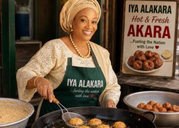 Nigerians React As Tinubu’s Media Posts AI Image Of First Lady Selling Akara
