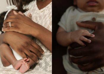 Woman Cries Out As Husband Slaps Her Mother During Omugwo