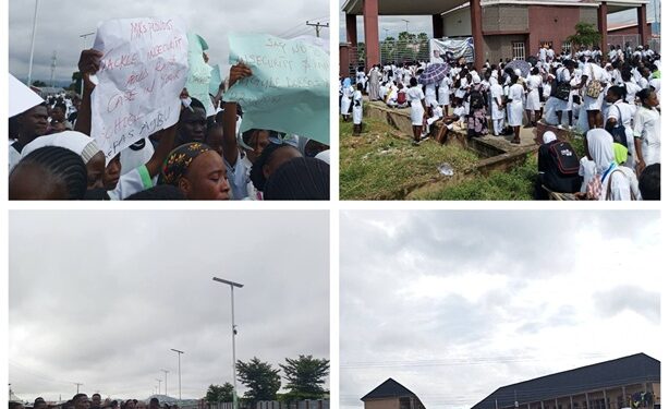 Protest In Taraba As Hoodlums Break Into Female Hostel, R@pe Student