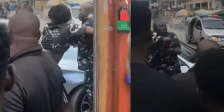 Lagos Police Probe Viral Video Of Physical Clash Between Officers And Youths In Surulere (Watch)