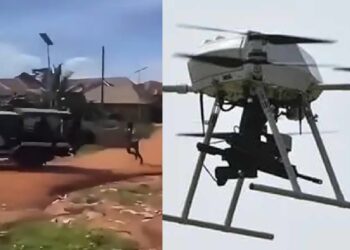 Osun Police Debunk Viral Video Claim That Officers Ran Away From A Drone (Watch)
