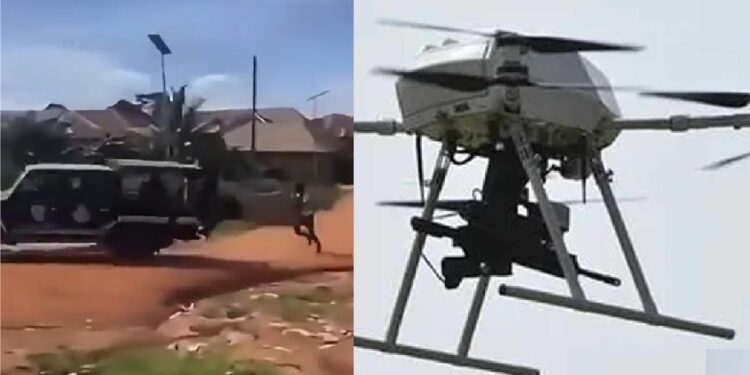 Osun Police Debunk Viral Video Claim That Officers Ran Away From A Drone (Watch)