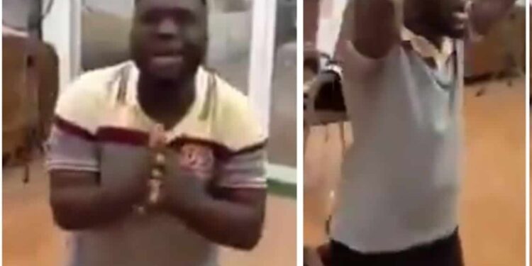 “I Am Finished” — Osun Businessman Weeps as Thieves Loot His Phone Shop, Break Safe (Video)